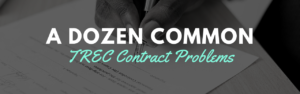 A Dozen Common TREC Contract Problems